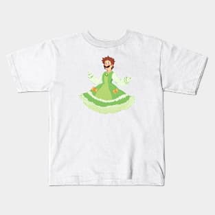 Green dress Kids T-Shirt